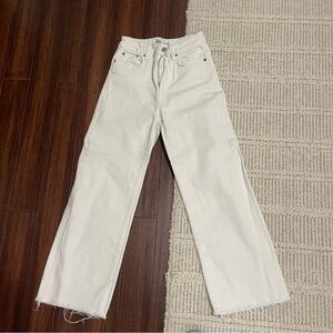 High waisted cropped jeans